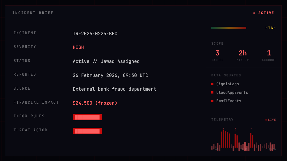 Scattered Invoice — Incident Brief